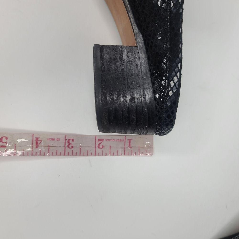 Stuart Weitzman Black Snakeskin Python Slip On Lo… - image 13